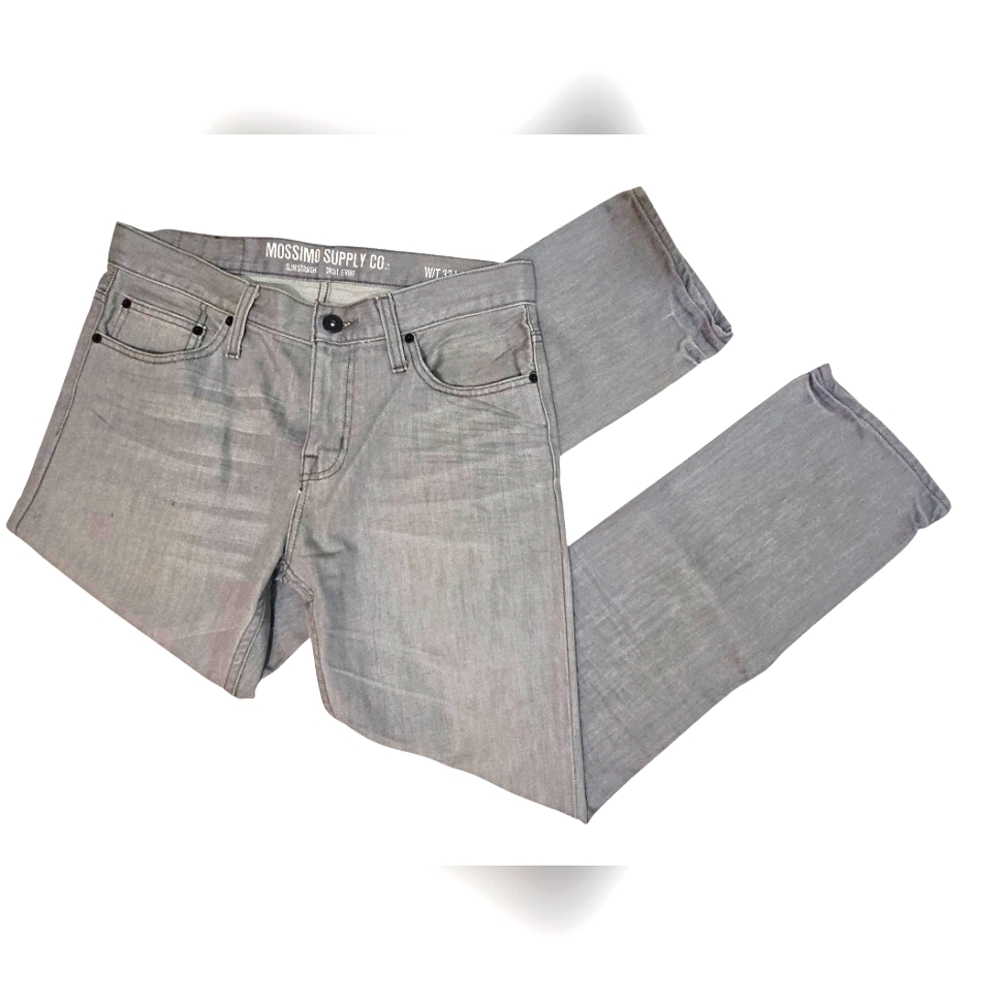 Mossimo Supply Co. Men's Slim Gray Jeans W32 L 30